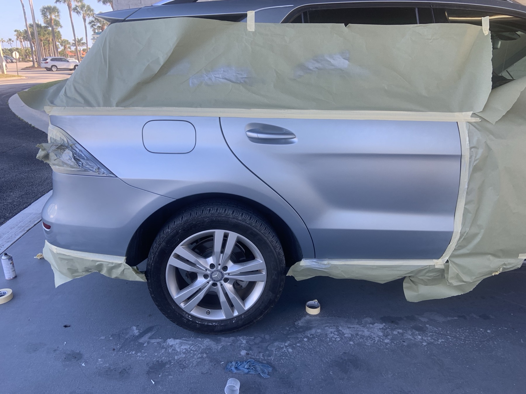 J & S Mercedes ML 350 paint stage